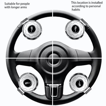Universal Car Steering Wheel Booster Spinner Knob 360 Degree Rotation Ball Handle for Cars Semi Truck Forklifts Auto Parts