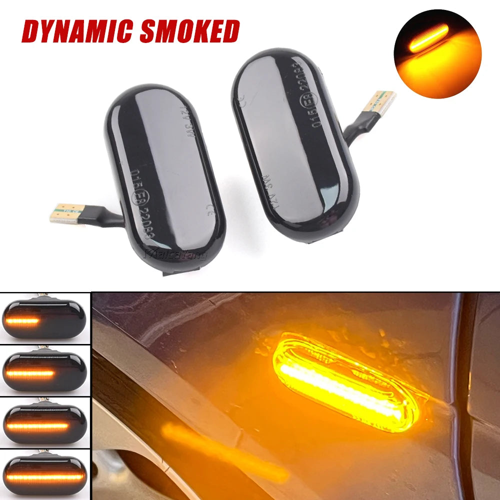Car Dynamic Side Marker LED Turn Signal Light for Nissan Cube Z11 Tiida C11 Note E11 NE11 Micra K12 NP300 Navara D40 Qashqai J10