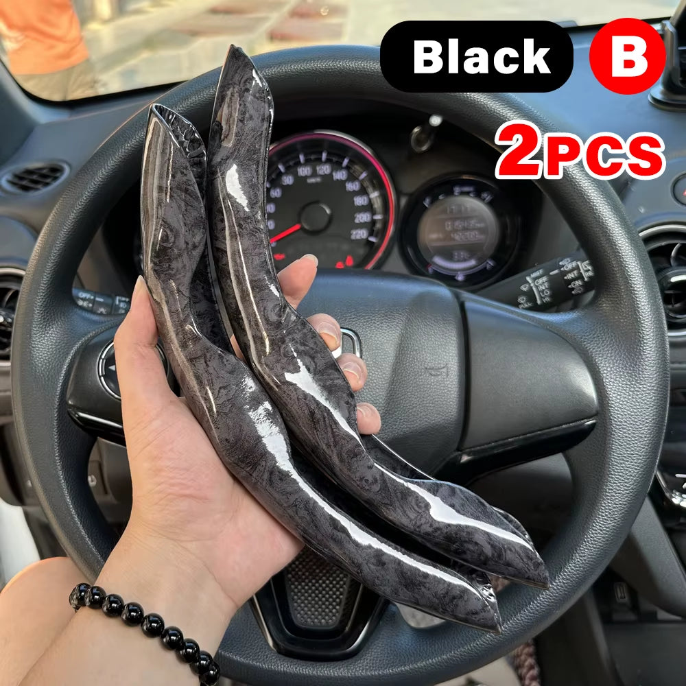 38Cm Car Steering Wheel Covers Booster Micro Fiber Leather Auto Interior Decorative Accessories Universal Carbon Fiber Looking