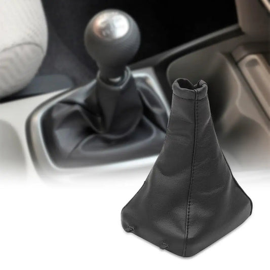 Leather Car Gear Shift Gaiter Boot, Universal Shifter Lever Dustproof Cover, Wear Resistant Interior Protective Sleeve