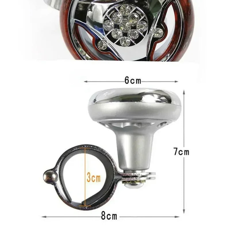 Universal Car Steering Wheel Spinner Knob Ball Power Handle Assister for Car and Truck - Easy Grip Control