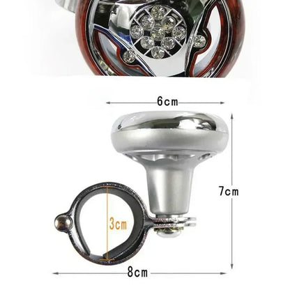 Universal Car Steering Wheel Spinner Knob Ball Power Handle Assister for Car and Truck - Easy Grip Control