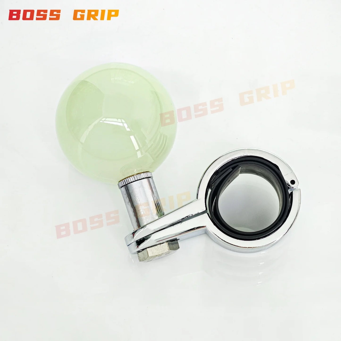 JDM Funny Face Acrylic Universal Steering Wheel Power Assister Spinner Knob Ball Car Accessories