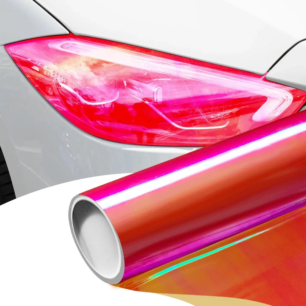 Car Sticker Chameleon Light Headlight Taillight Rear Lamp Film Waterproof Vinyl Wrap Stickers for Motorcycle Car Accessories