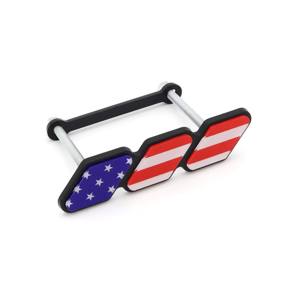 3 Colors Grille Badge Emblem Logo for Toyota Tacoma Tundra 4Runner TRD Highlande Rav4 CHR Strip Air Inlet Auto Car Accessories