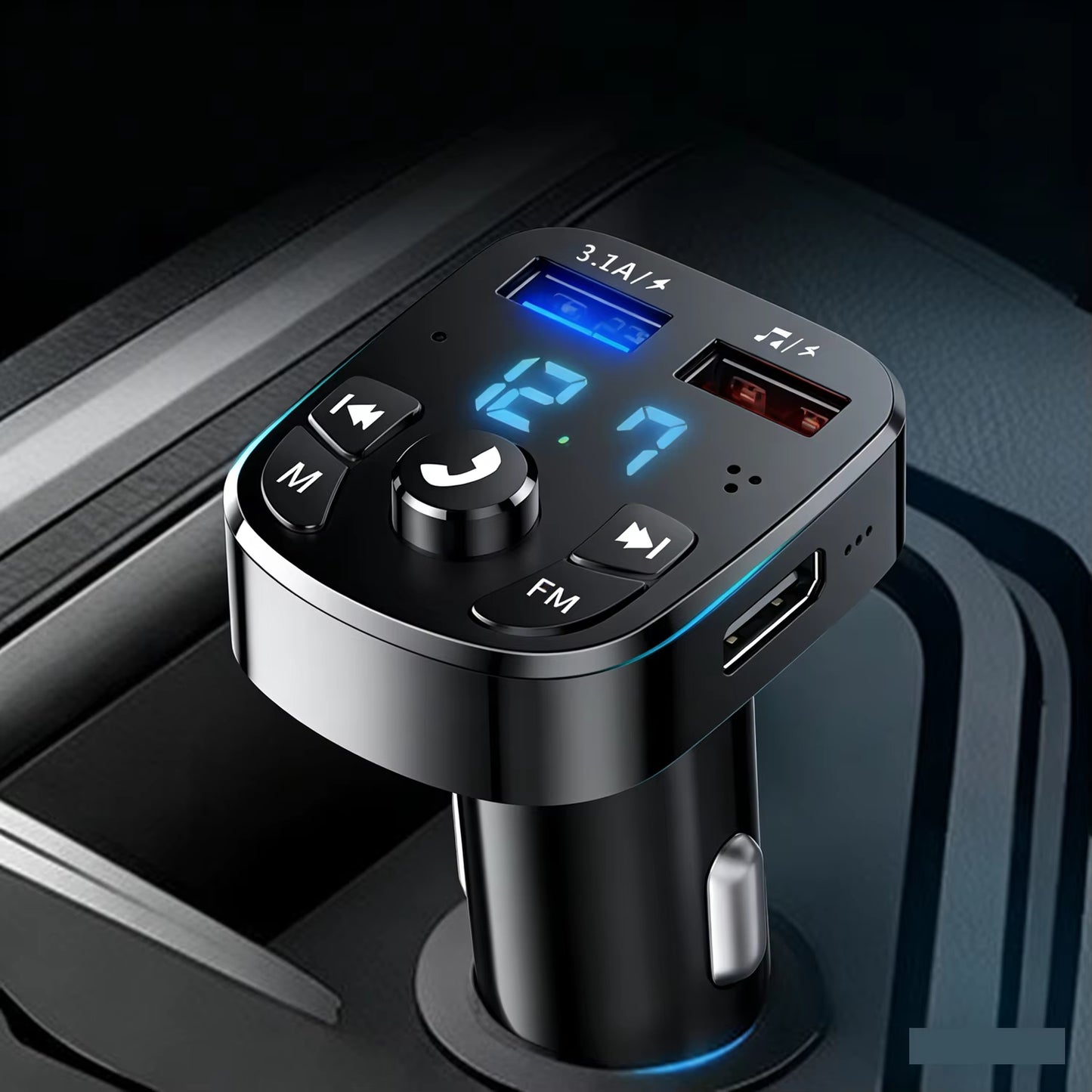 Car Bluetooth Receiver Lossless Sound Quality MP3 Player Conversion Multifunctional Car Charge
