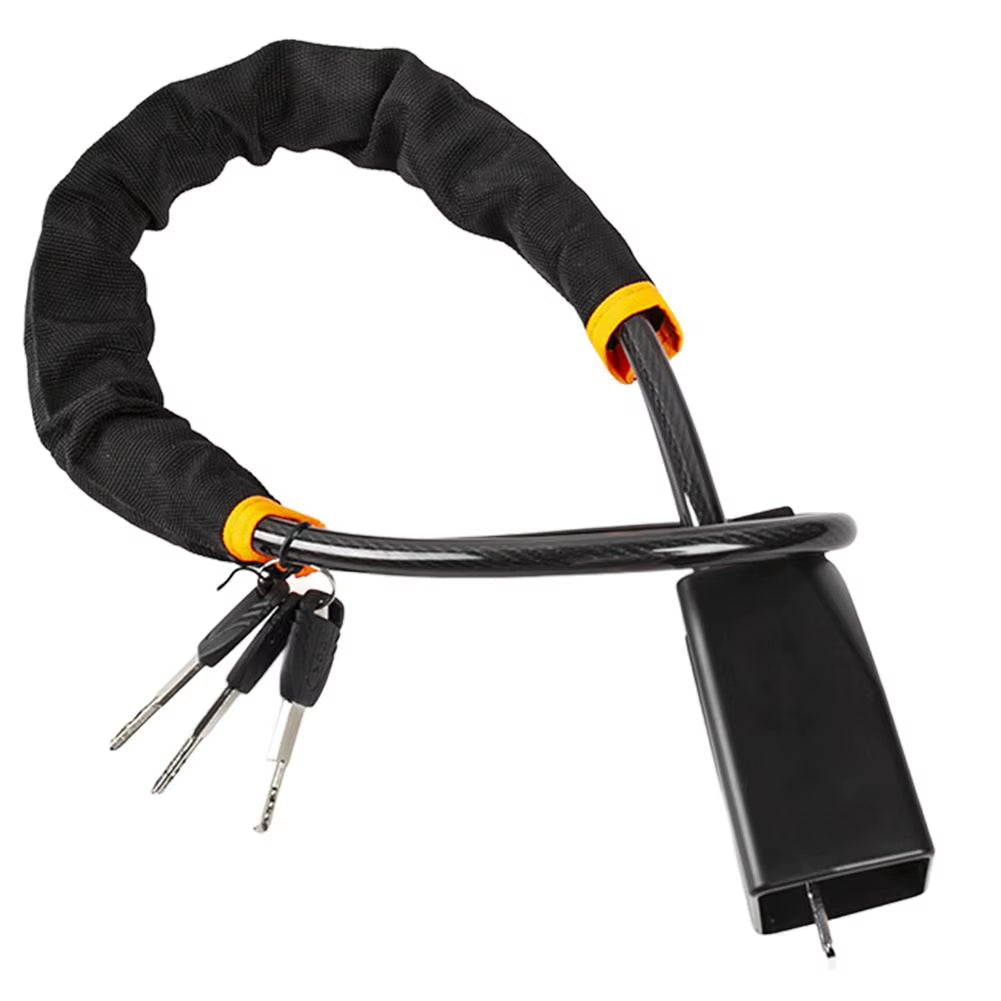 Car Steering Wheel Lock with Seat Belt Socket Steel Rope Universal Anti-Theft Locking Car Lock System
