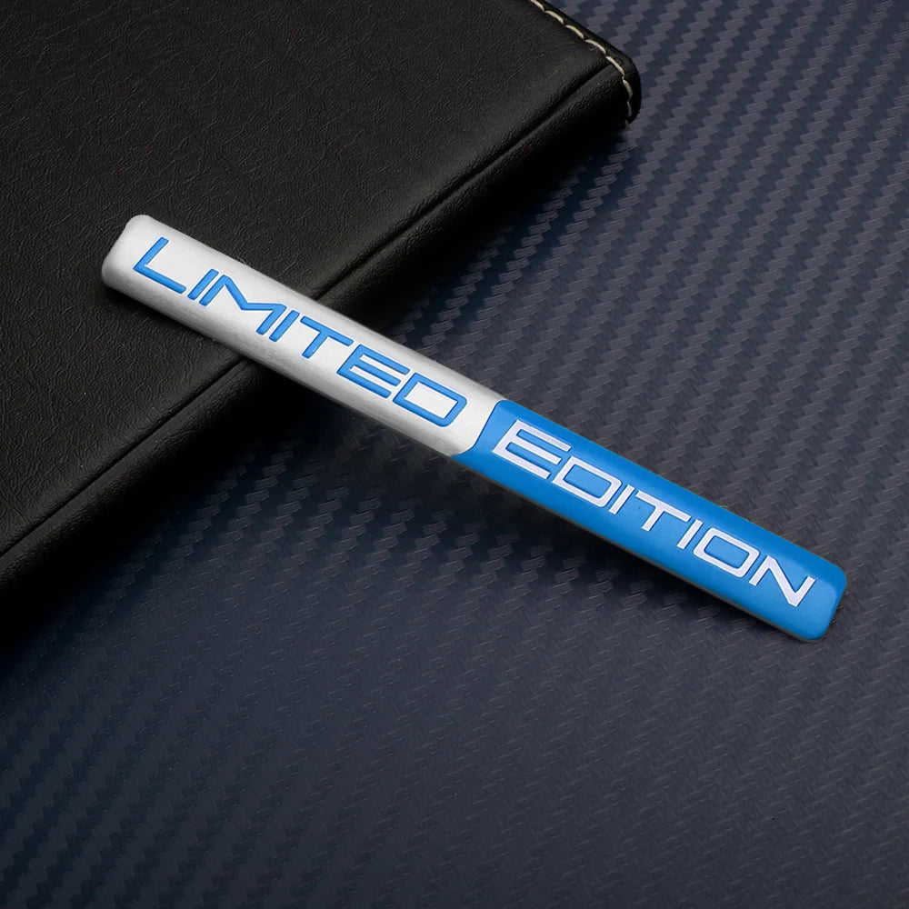 3D Metal Aluminum Car Body Side Fender Limited Edition Emblem Sticker Auto Decoration for MITSUBISHI Ralliart Lancer Outlander