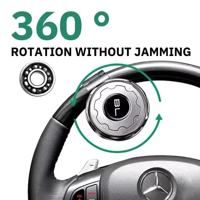 Universal Car Steering Wheel Booster Spinner Knob 360 Degree Rotation Ball Handle for Cars Semi Truck Forklifts Auto Parts