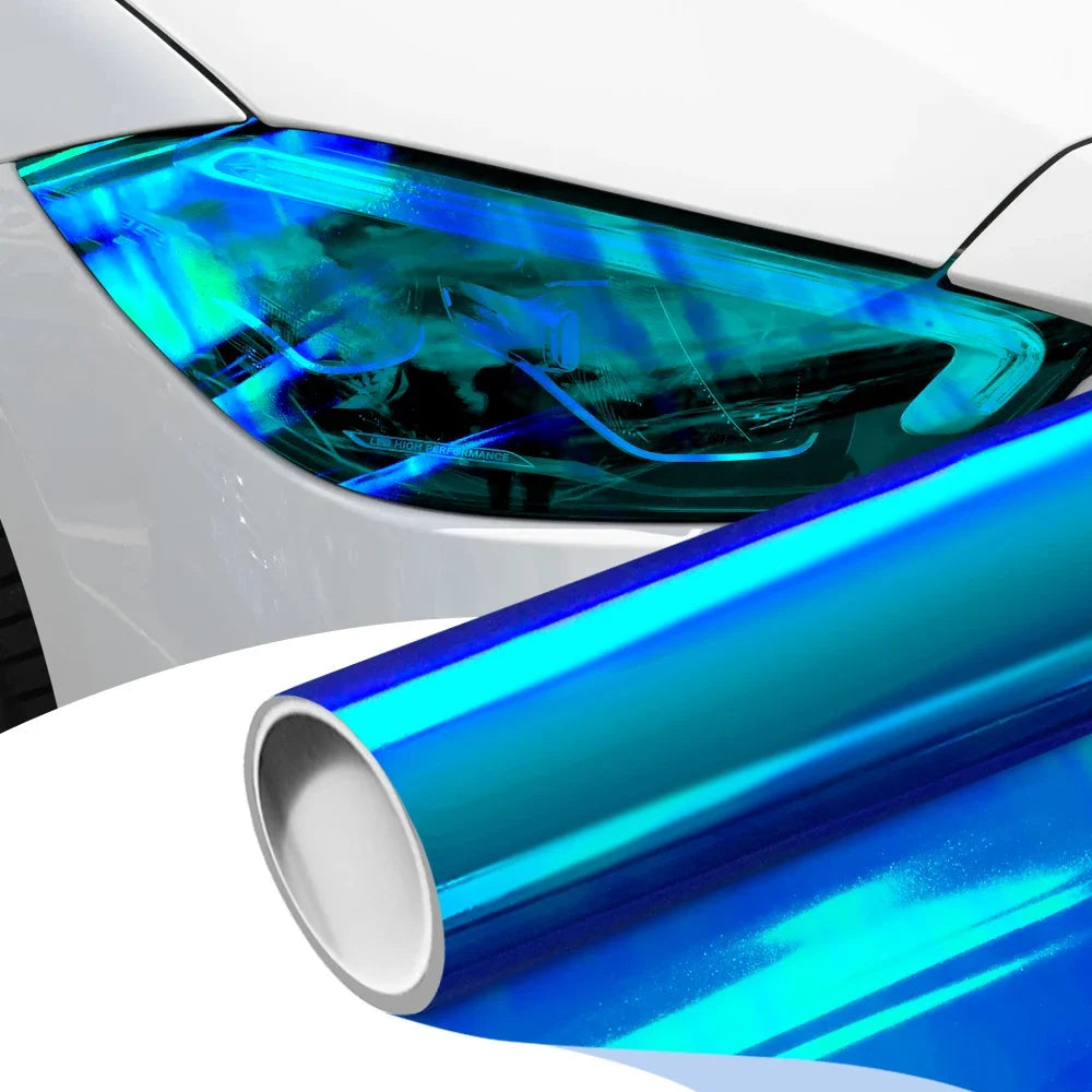 Car Sticker Chameleon Light Headlight Taillight Rear Lamp Film Waterproof Vinyl Wrap Stickers for Motorcycle Car Accessories