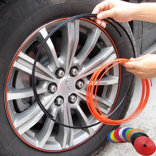 Car Wheel Hub Anti-Collision Strip - Scratch Resistant and Decorative Strip, PVC Tire Protector, Enhances Vehicle Appearance