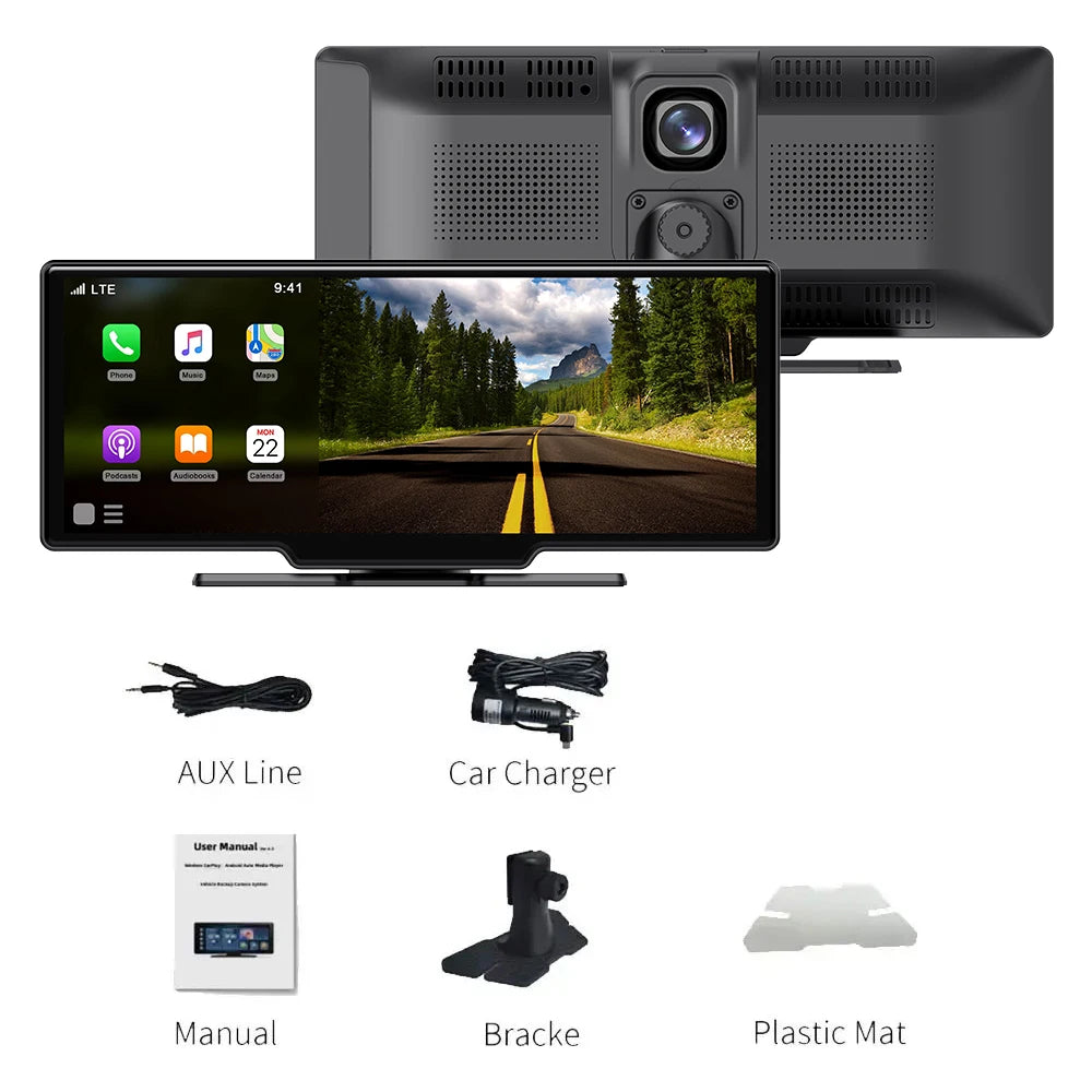 Universal 10.26 Inch Car Radio Multimedia WIFI Video Player Wireless Carplay & Android Auto for Apple or Android MP5 Player