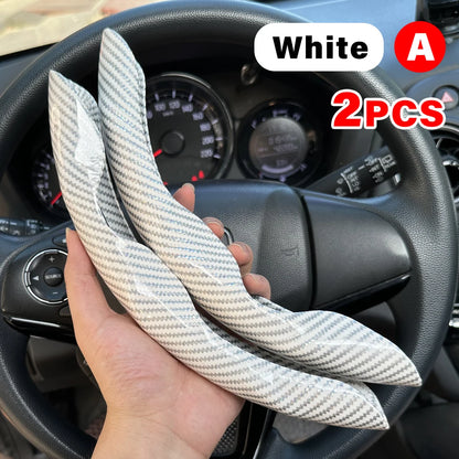 38Cm Car Steering Wheel Covers Booster Micro Fiber Leather Auto Interior Decorative Accessories Universal Carbon Fiber Looking