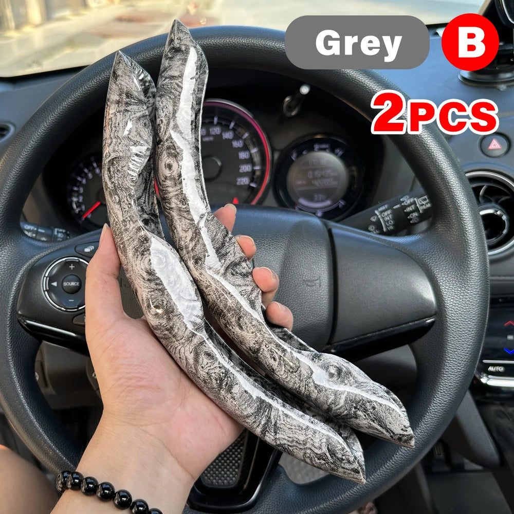38Cm Car Steering Wheel Covers Booster Micro Fiber Leather Auto Interior Decorative Accessories Universal Carbon Fiber Looking
