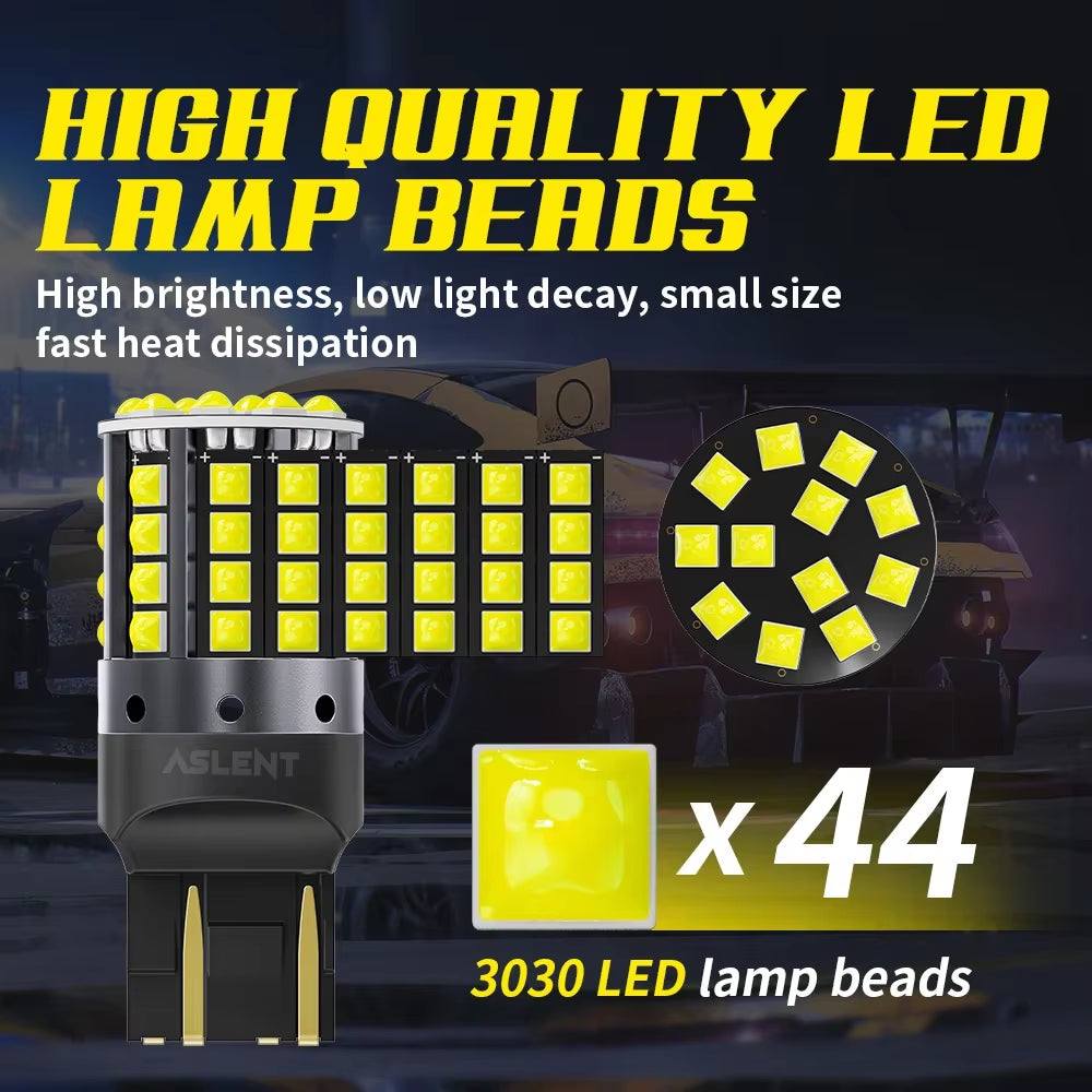 2X 1157 BAY15D P21/5W 1156 BA15S P21W BAU15S PY21W LED WY21W 7440 W21W T20 7443 W21/5W Turn Signal Reverse Brake Light Bulb 12V
