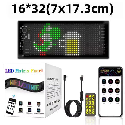Devil Eyes LED Matrix Pixel Panel Flexible Display for Car Truck Windshield Window Demon Eye Lights APP Control IP65 DIY Light