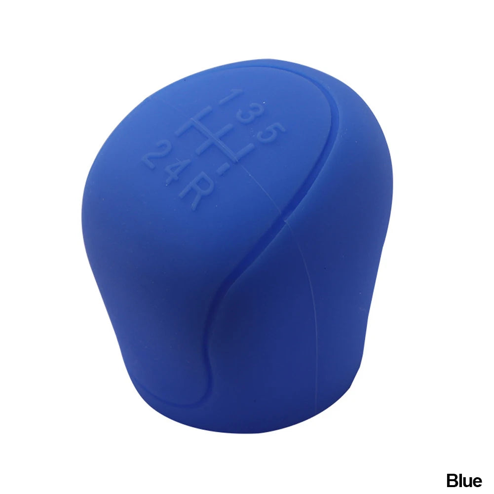 Car Silicone Gear Shift Knob Cover Gear Shift Non-Slip Grip Handle Protective Covers Manual 5 6-Speed Car Interior Accessories