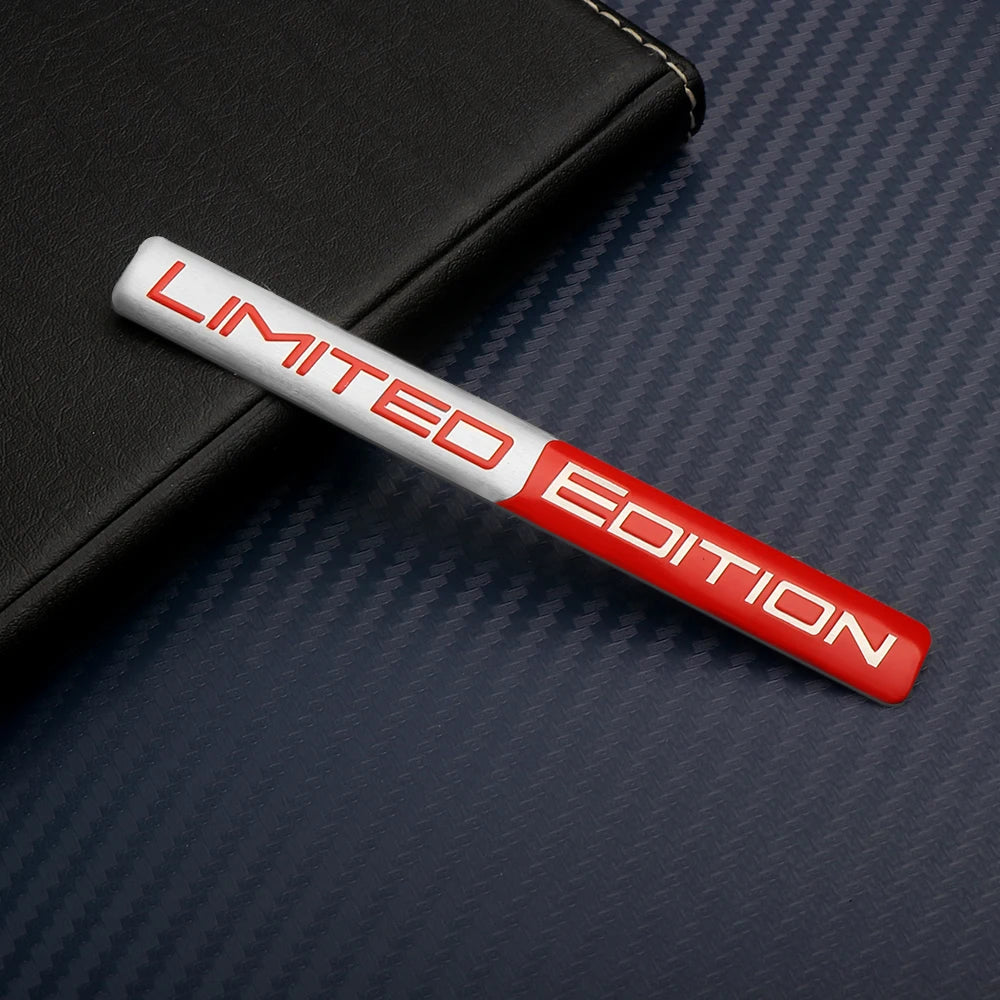 3D Metal Aluminum Car Body Side Fender Limited Edition Emblem Sticker Auto Decoration for MITSUBISHI Ralliart Lancer Outlander