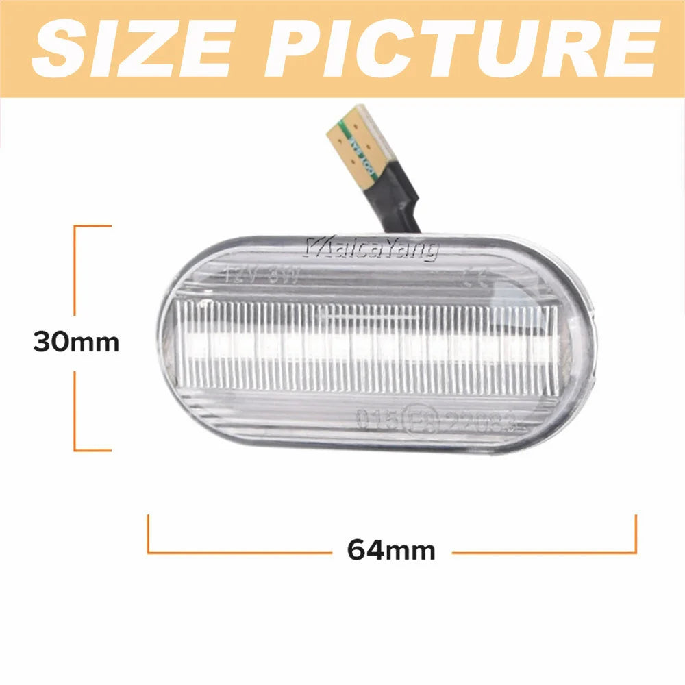 Car Dynamic Side Marker LED Turn Signal Light for Nissan Cube Z11 Tiida C11 Note E11 NE11 Micra K12 NP300 Navara D40 Qashqai J10