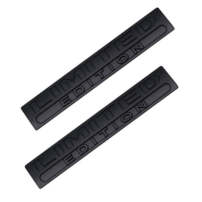 2PCS Limited Edition Emblem 3D Metal Badges Decal Sticker Auto Racing Sport Emblem for Rear Trunk Side Fender Car Motorcycle