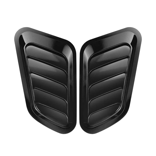Universal Car Hood Scoop Carbon Fiber Air Intake Vent Cover 2PCS Styling Accessories Exterior Decoration for Easy Install