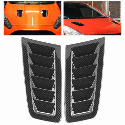 2PCS Hood Vents Focus RS MK2 Style the Latest Solid Material, Durable and Hardened ABS Universal