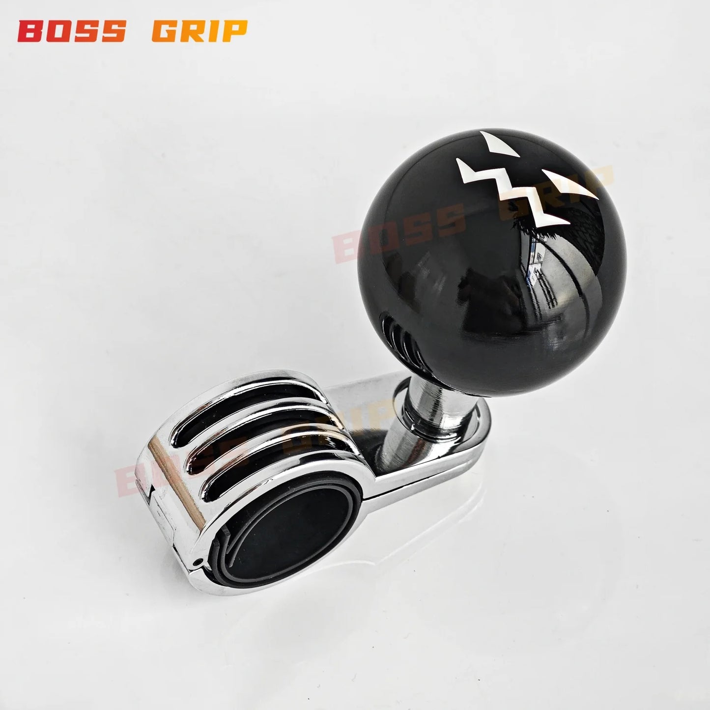 JDM Funny Face Acrylic Universal Steering Wheel Power Assister Spinner Knob Ball Car Accessories